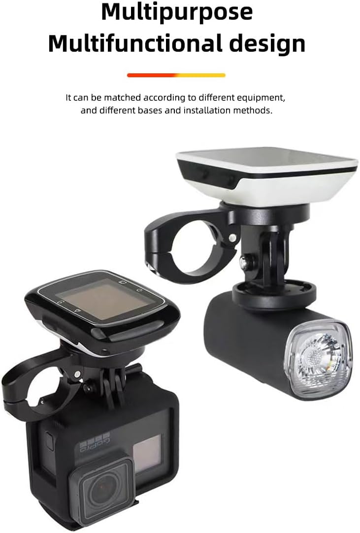 brightech GPS Computer Mount for Aero Bars, TT Bars, or Tri Bars for Road and Triathlon Bikes Compatible with Garmin, Wahoo, CatEye, and Bryton with GoPro Action Camera and Bike Light Attachment - Image 5